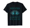 Meditation Is My Happy Place Buddha T-Shirt - Custom Art Print Men Women - T-Shirt, Sweatshirt, Hoodie