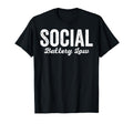 Social Battery Low Introvert Drained T-Shirt - Custom Art Print Men Women - T-Shirt, Sweatshirt, Hoodie