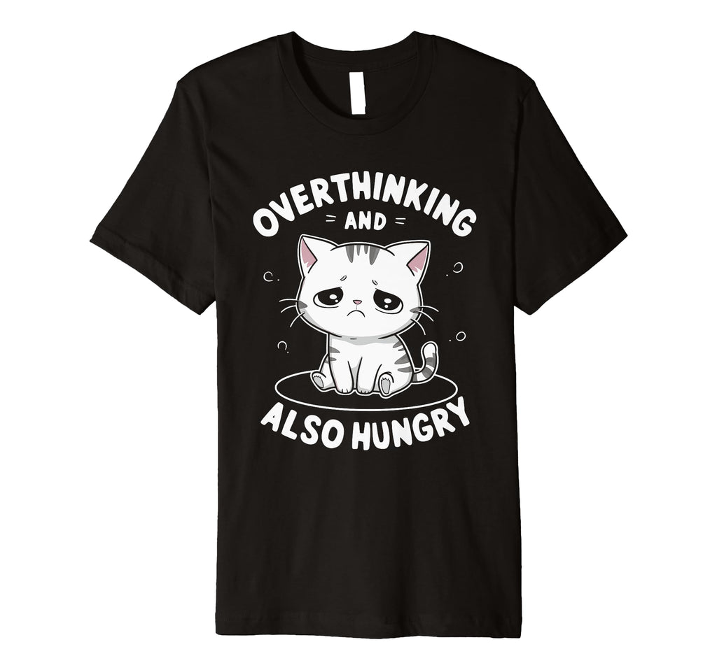 Hungry Overthinker Food Anxiety Sweatshirt - Custom Art Print for Adults - T-Shirt, Sweatshirt, Hoodie