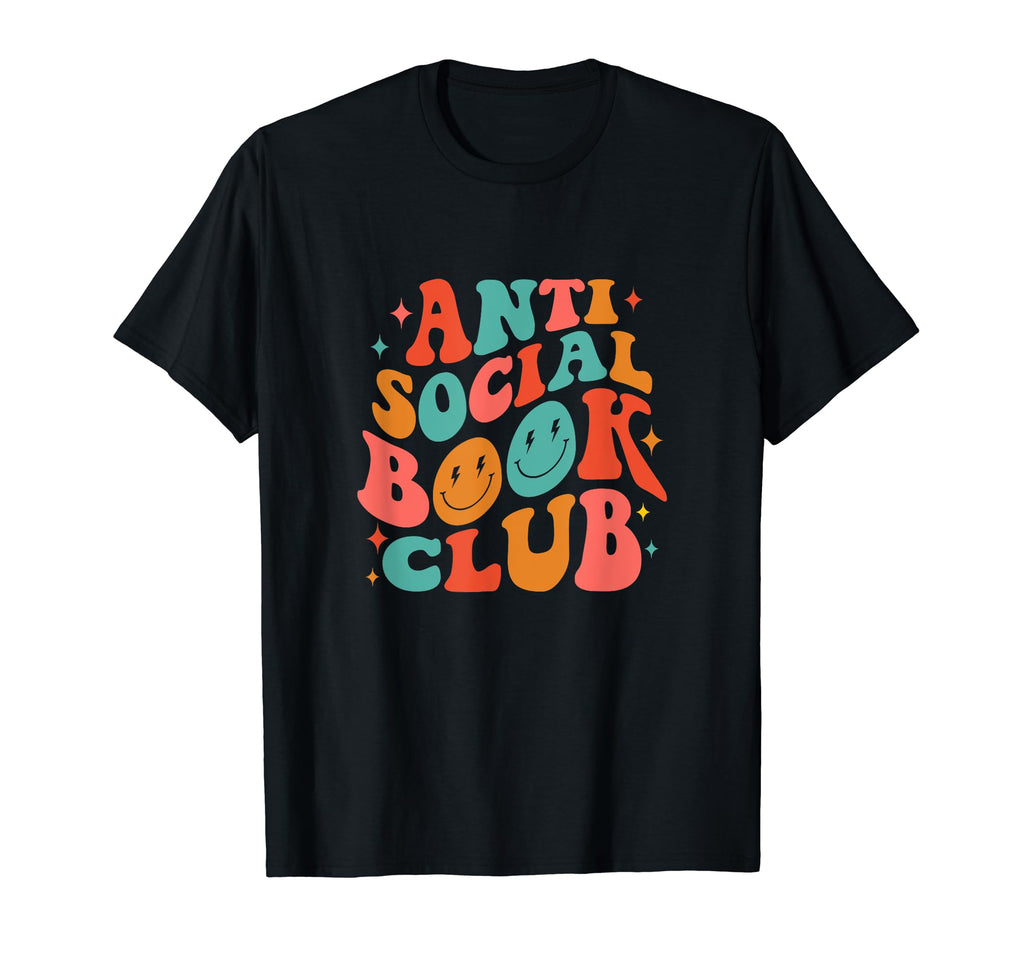 Anti Social Book Club Groovy Introvert T-Shirt - Unique Graphic Unisex - T-Shirt, Sweatshirt, Hoodie