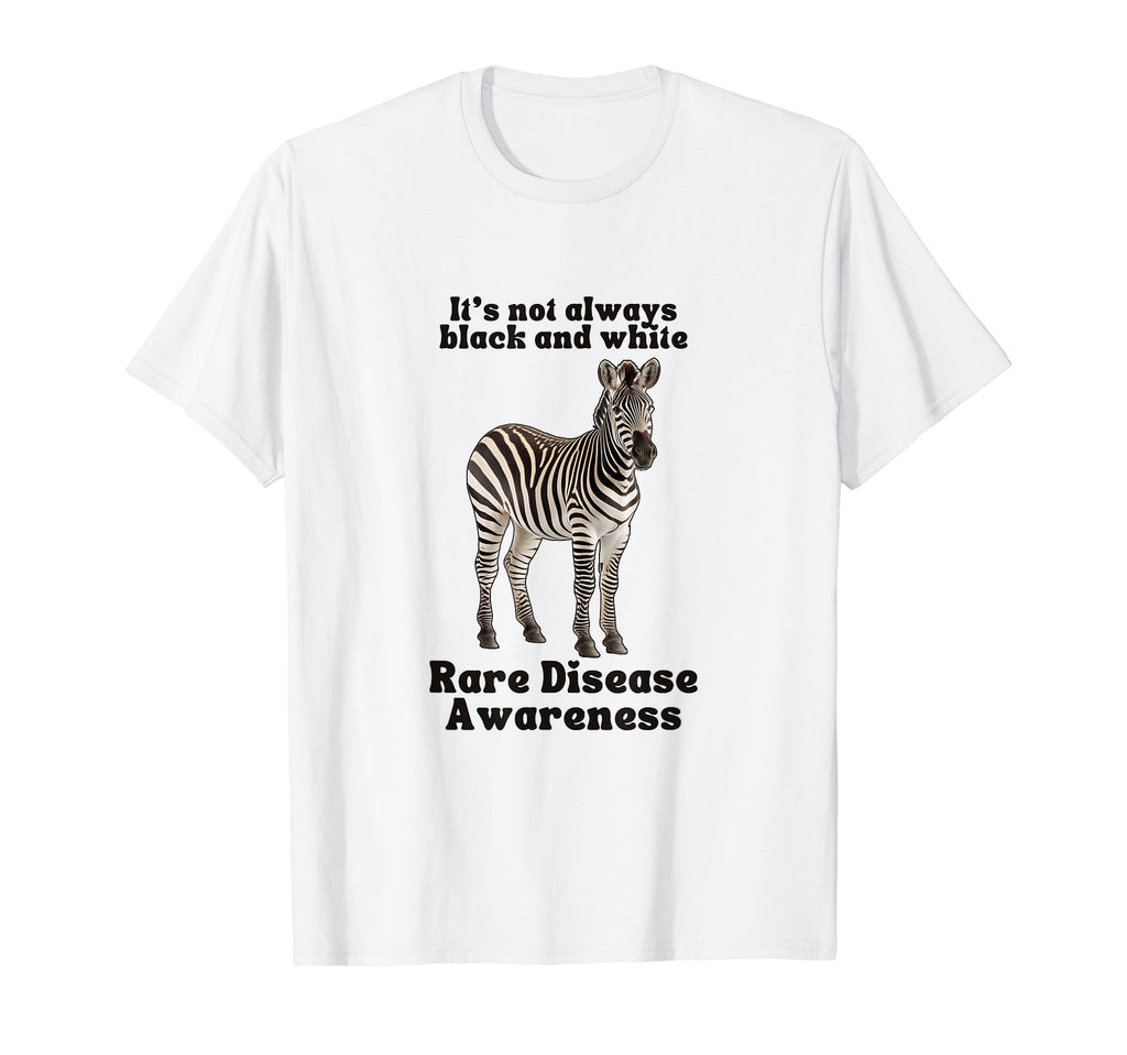 Rare Disease Awareness Zebra Chronic T-Shirt - Novelty Apparel Unisex - T-Shirt, Sweatshirt, Hoodie