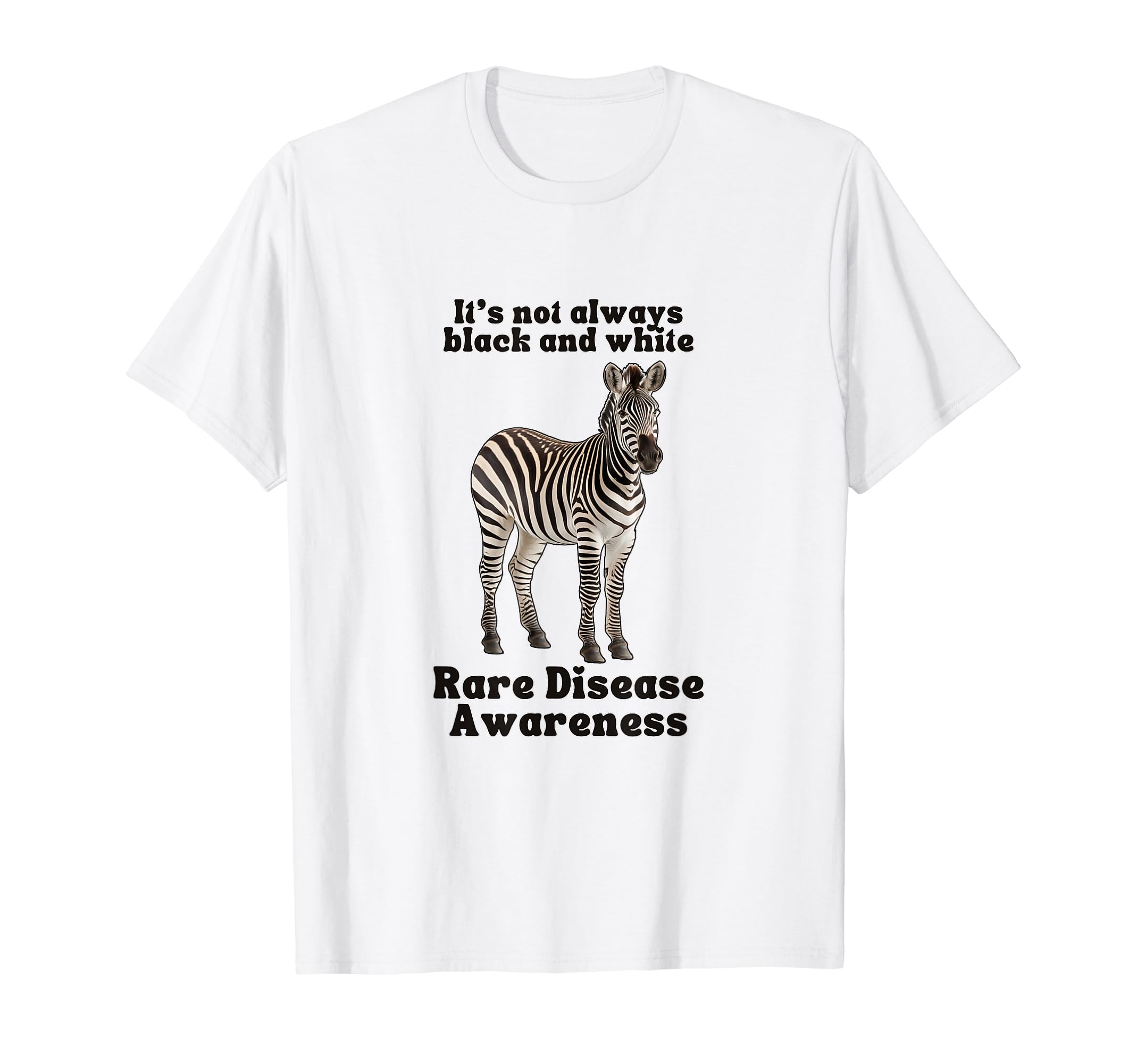Rare Disease Awareness Zebra Chronic T-Shirt - Novelty Apparel Unisex - T-Shirt, Sweatshirt, Hoodie