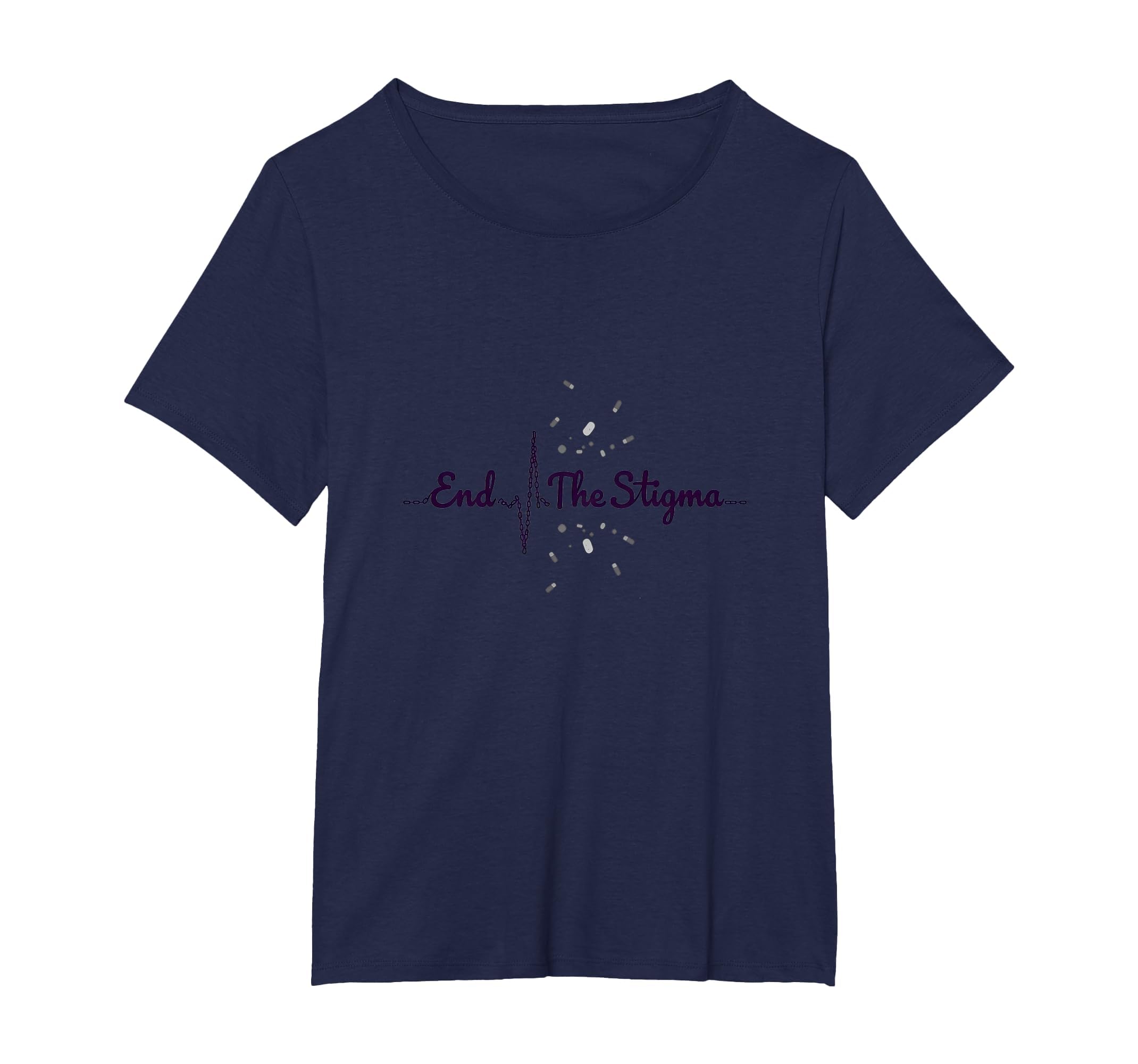 End Stigma Mental Health Awareness Campaign T-Shirt - Graphic Print Unisex - T-Shirt, Sweatshirt, Hoodie