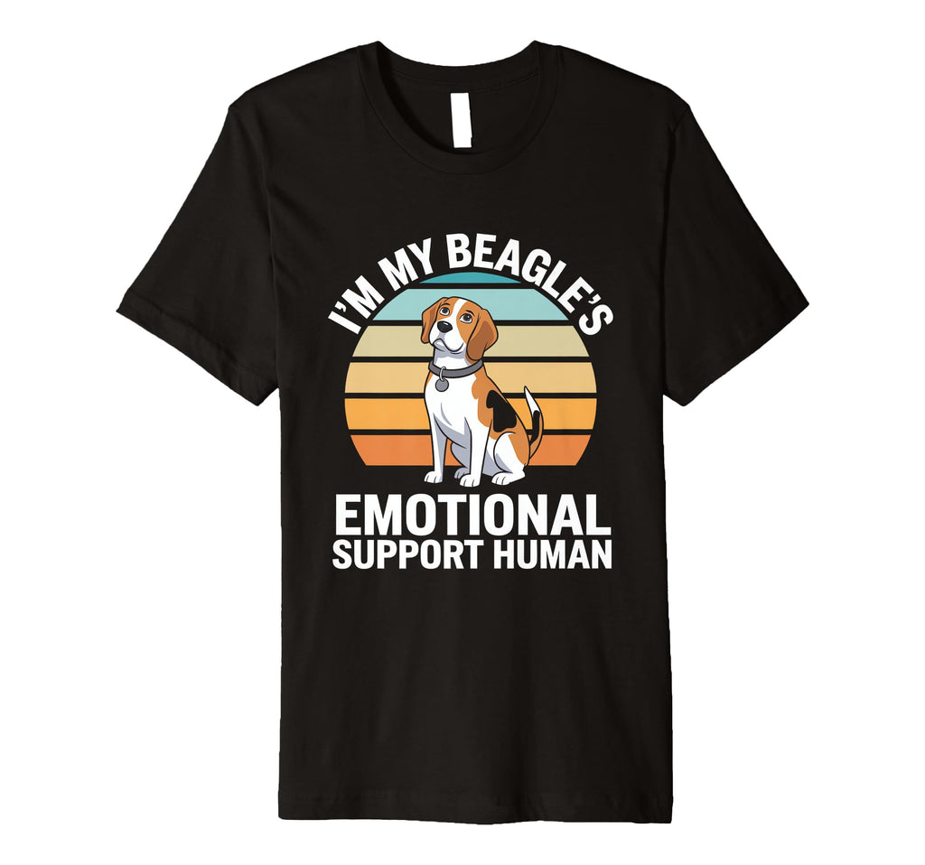 Im My Beagles Emotional Support Human T-Shirt - Aesthetic Graphic Men Women - T-Shirt, Sweatshirt, Hoodie