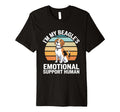Im My Beagles Emotional Support Human T-Shirt - Aesthetic Graphic Men Women - T-Shirt, Sweatshirt, Hoodie