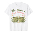 Funny Wellness Vibes Aesthetic Tea T-Shirt - Minimalist Print Men Women - T-Shirt, Sweatshirt, Hoodie