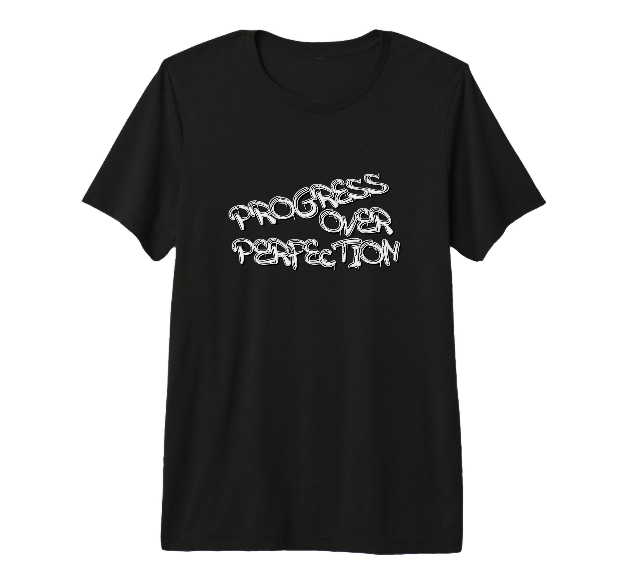 Progress Over Perfection Graffiti T-Shirt - Trendy Graphic Unisex - T-Shirt, Sweatshirt, Hoodie