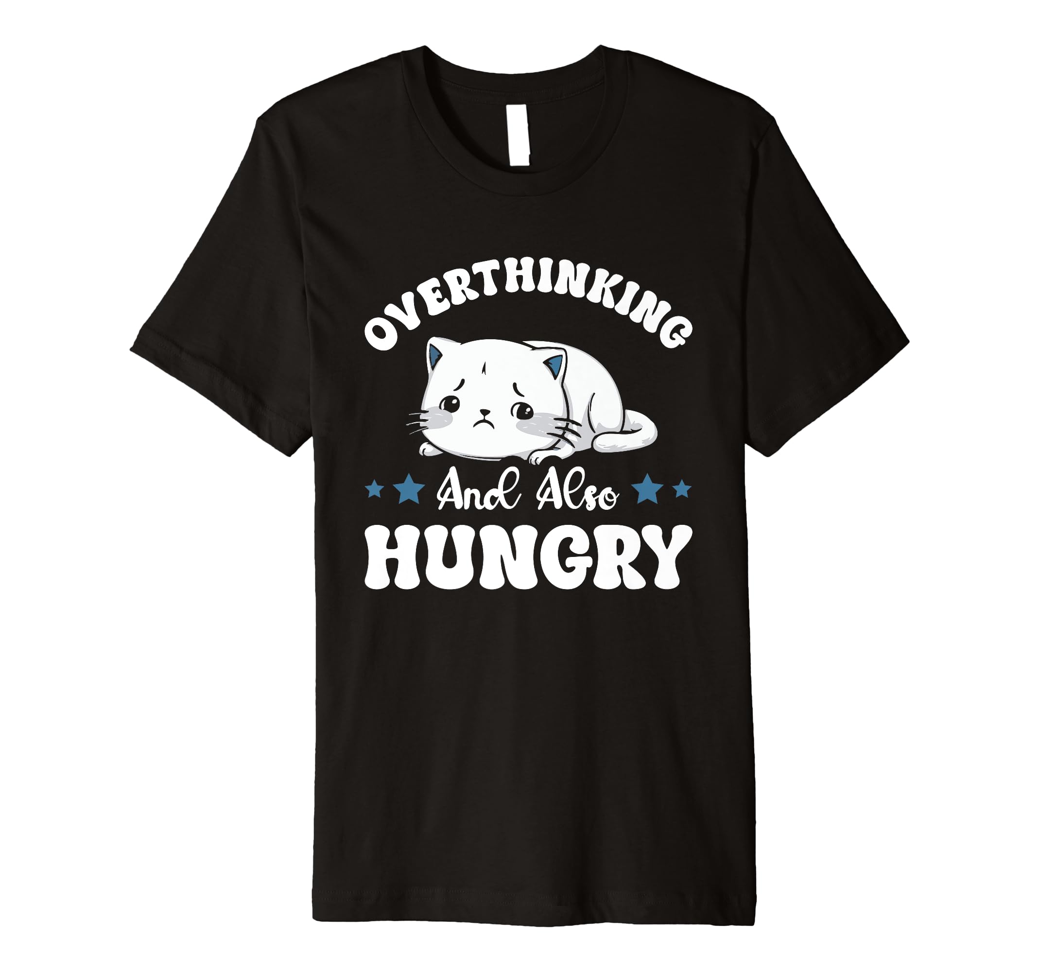 Hungry Overthinker Food Anxiety Hoodie - Custom Art Print for Adults - T-Shirt, Sweatshirt, Hoodie