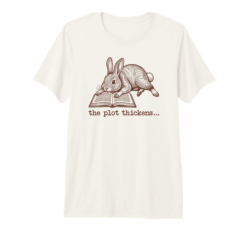 Bookish Rabbit Reading Fiction Novel T-Shirt - Streetwear Style Men Women - T-Shirt, Sweatshirt, Hoodie