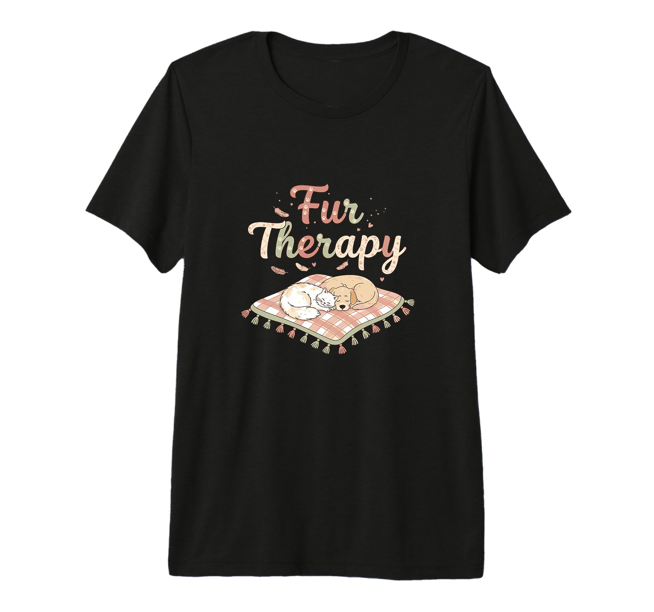 Fur Therapy Cat Dog Animal Relaxation T-Shirt - Novelty Apparel for Adults - T-Shirt, Sweatshirt, Hoodie