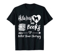 Akita Inus And Books Better Than T-Shirt - Aesthetic Graphic Unisex - T-Shirt, Sweatshirt, Hoodie