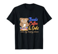 Funny Books Coffee Owls Coffee Lover T-Shirt - Graphic Print Unisex - T-Shirt, Sweatshirt, Hoodie