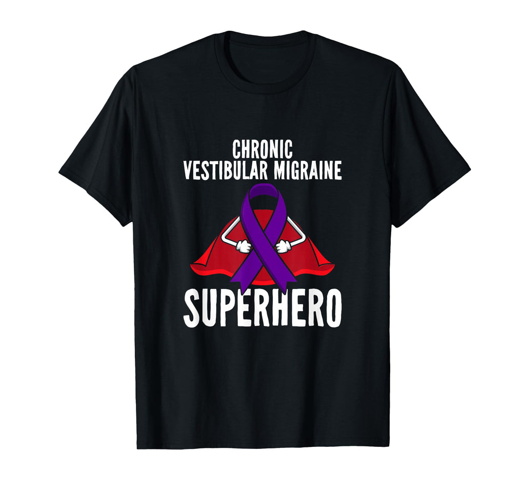Chronic Vestibular Migraine Superhero T-Shirt - Graphic Print Unisex - T-Shirt, Sweatshirt, Hoodie