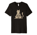 Meditation Cat Yoga Pose Relaxing T-Shirt - Aesthetic Graphic Men Women - T-Shirt, Sweatshirt, Hoodie