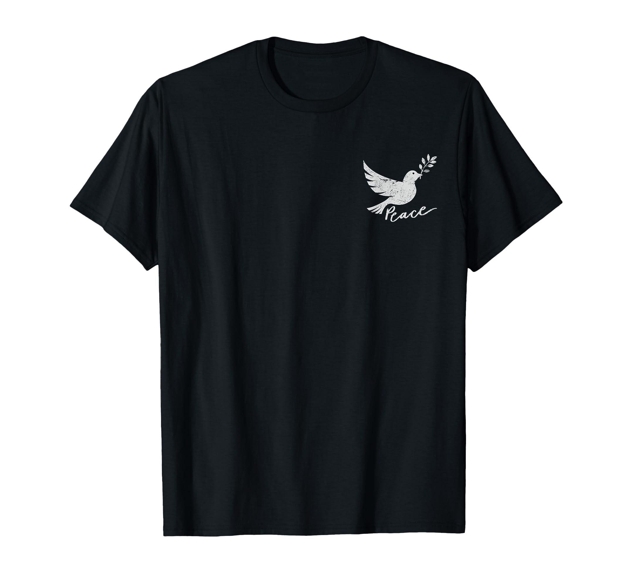 White Dove Peace Symbol Peace Sign T-Shirt - Graphic Print Unisex - T-Shirt, Sweatshirt, Hoodie