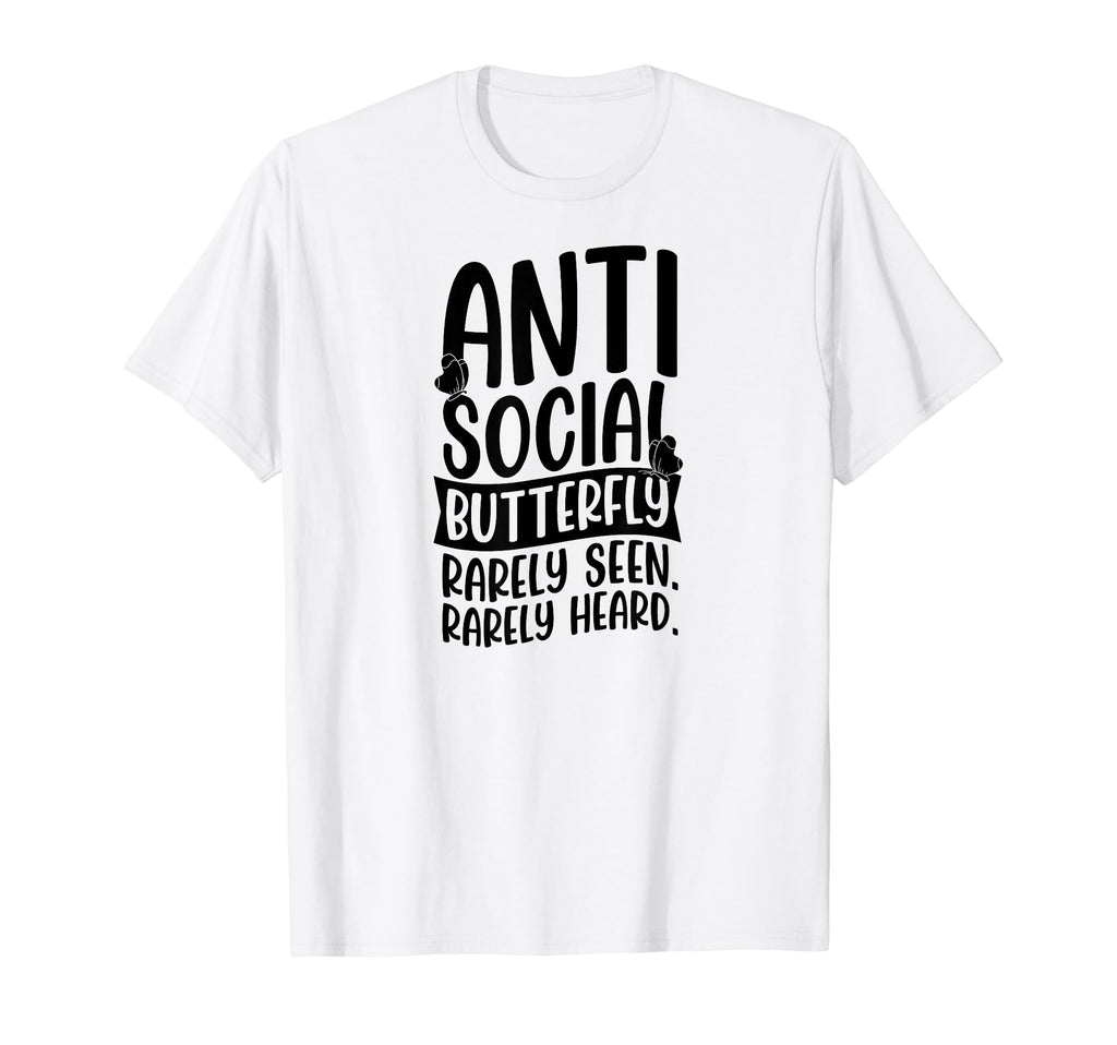 Antisocial Butterfly Rarely Seen T-Shirt - Custom Art Print for Adults - T-Shirt, Sweatshirt, Hoodie