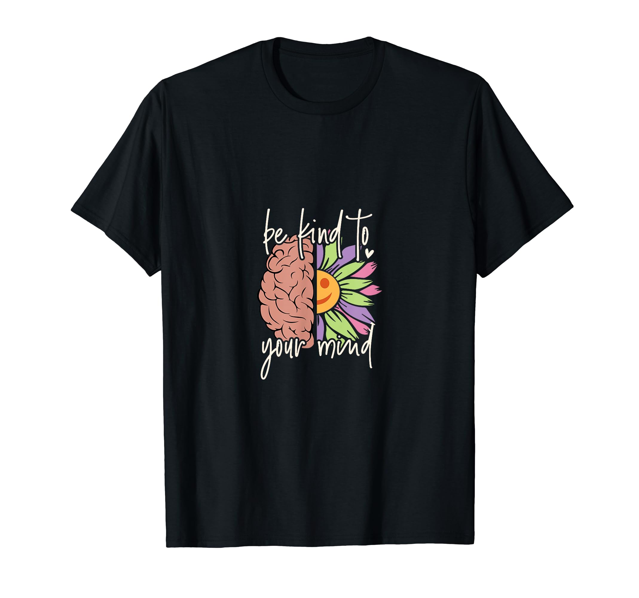 Be Kind To Your Mind Pastel 70S 80S T-Shirt - Unique Graphic for Adults - T-Shirt, Sweatshirt, Hoodie