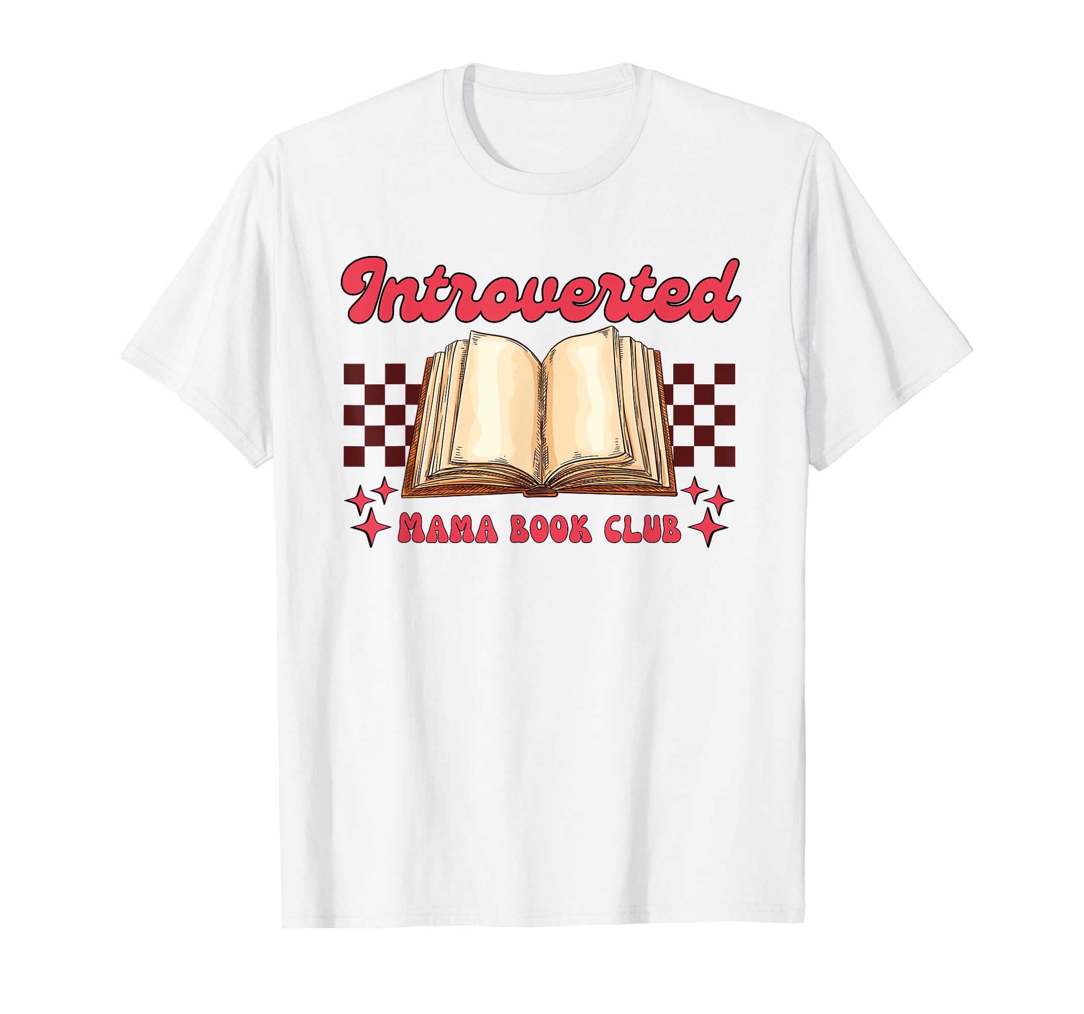 Introverted Mama Book Club Bookish T-Shirt - Graphic Print Unisex - T-Shirt, Sweatshirt, Hoodie