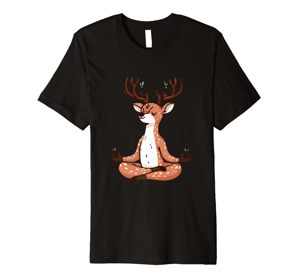 Meditation Deer Yoga Pose Relaxing T-Shirt - Streetwear Style Men Women - T-Shirt, Sweatshirt, Hoodie