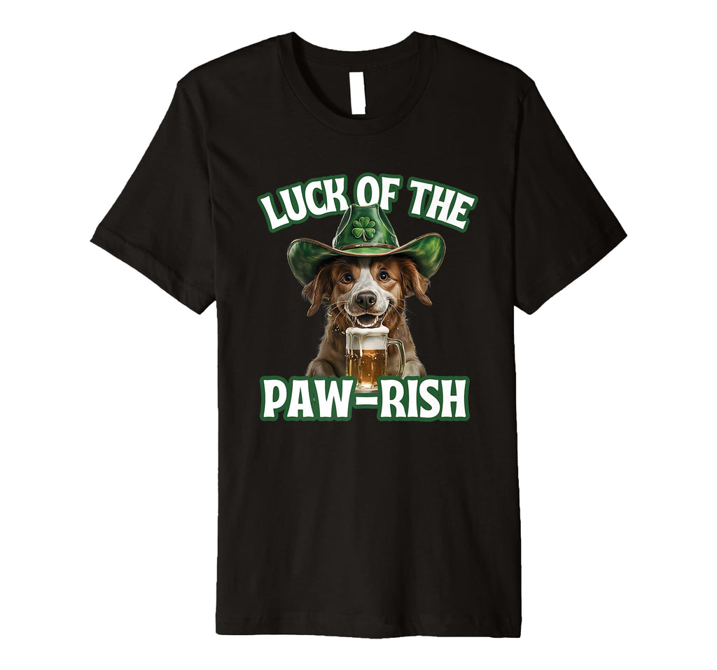 Luck Paw Rish St Patricks Day T-Shirt - Casual Everyday Wear for Adults - T-Shirt, Sweatshirt, Hoodie