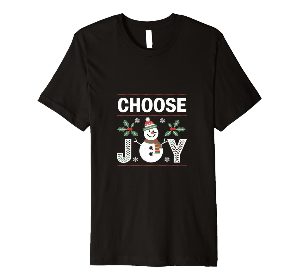 Choose Joy Hippie Snowman Inspiring T-Shirt - Aesthetic Graphic Unisex - T-Shirt, Sweatshirt, Hoodie