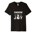 Choose Joy Hippie Snowman Inspiring T-Shirt - Aesthetic Graphic Unisex - T-Shirt, Sweatshirt, Hoodie