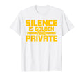 Antisocial Silence Is Golden And T-Shirt - Custom Art Print for Adults - T-Shirt, Sweatshirt, Hoodie