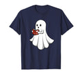 Ghost Reading Books Literature Student T-Shirt - Graphic Print Men Women - T-Shirt, Sweatshirt, Hoodie