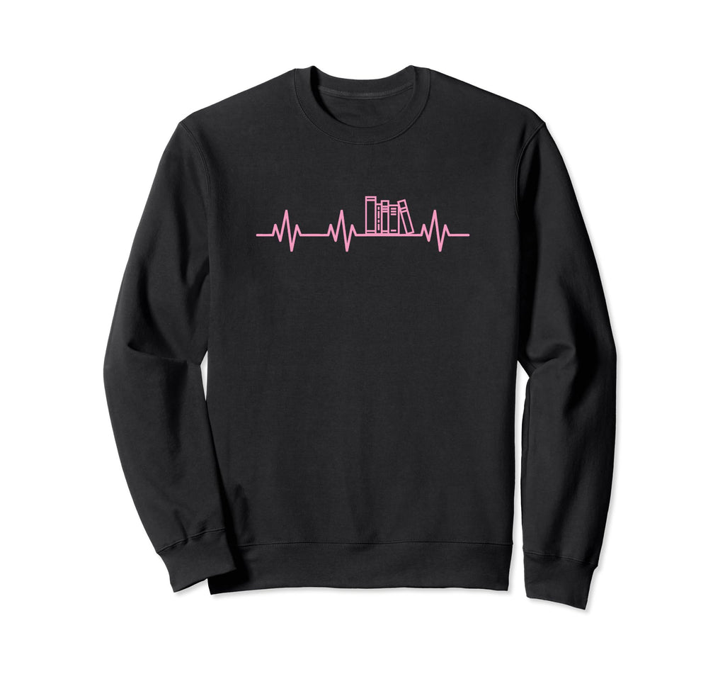 Books Lifeline Heartbeat Life Sweatshirt - Casual Everyday Wear Men Women - T-Shirt, Sweatshirt, Hoodie