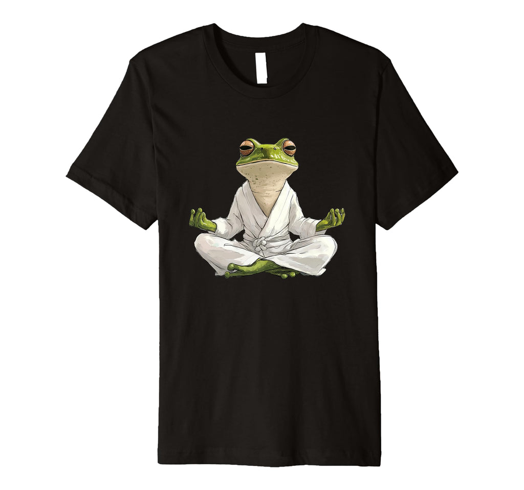 Zen Frog Meditation Art Yoga And T-Shirt - Streetwear Style for Adults - T-Shirt, Sweatshirt, Hoodie