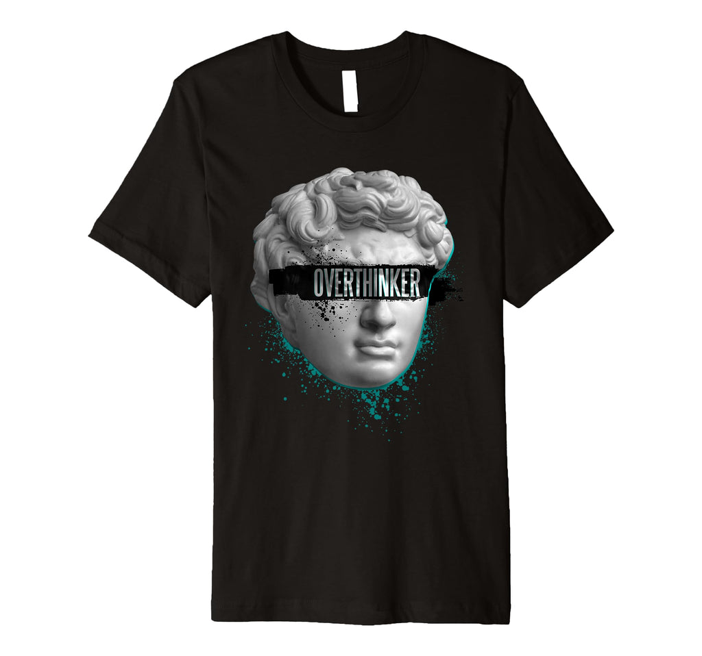 Extravagant Artful Collage Overthinker T-Shirt - Minimalist Print Men Women - T-Shirt, Sweatshirt, Hoodie