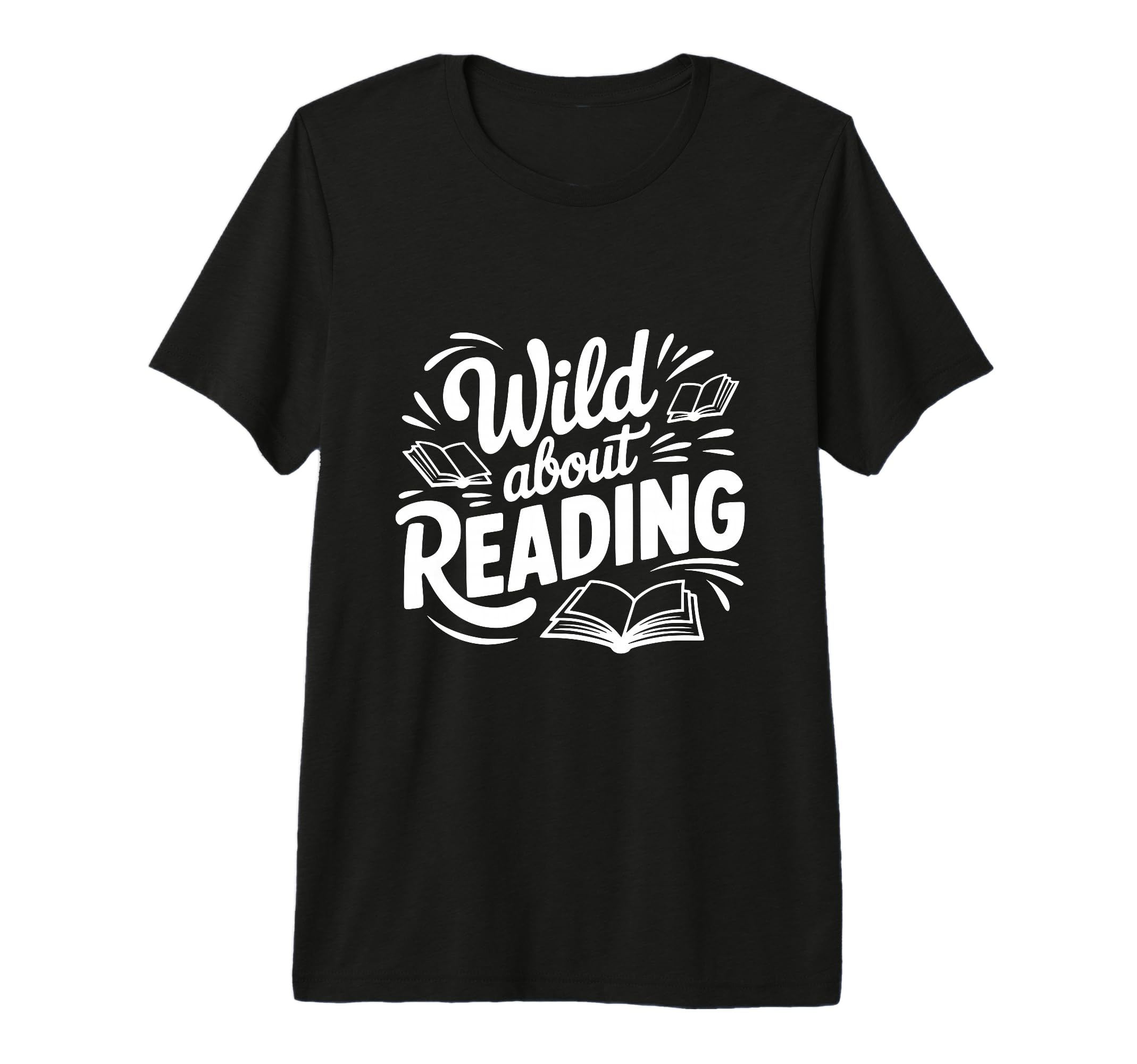 Wild About Reading Book Lover T-Shirt - Novelty Apparel Men Women - T-Shirt, Sweatshirt, Hoodie
