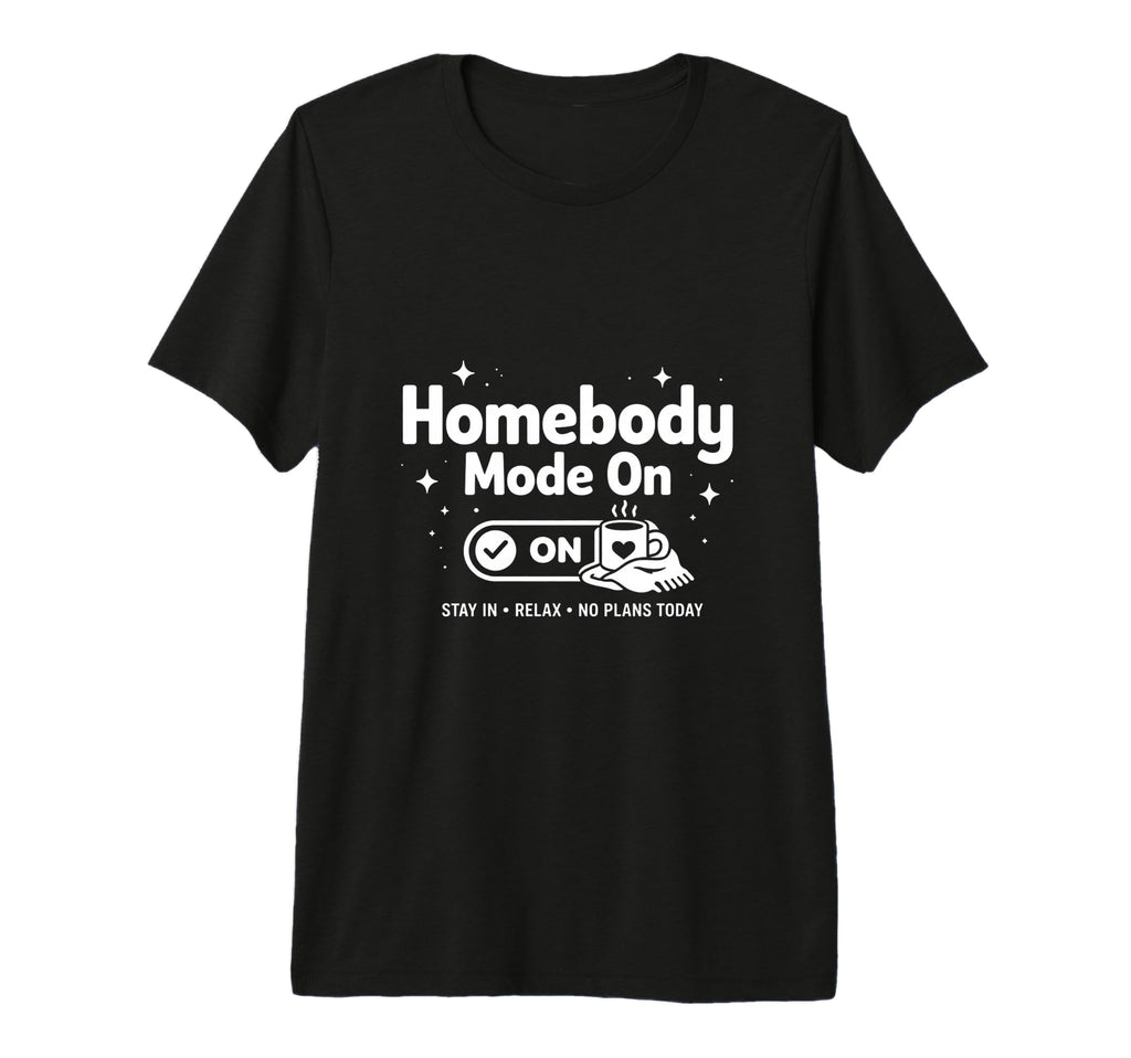 Homebody Club Cozy Introvert T-Shirt - Minimalist Print for Adults - T-Shirt, Sweatshirt, Hoodie