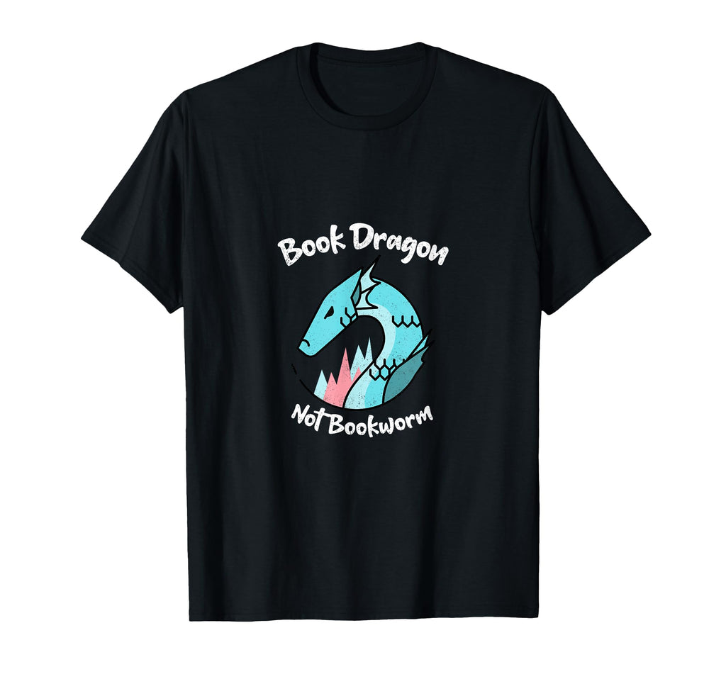 Book Dragon Not Bookworm T-Shirt - Novelty Apparel for Adults - T-Shirt, Sweatshirt, Hoodie
