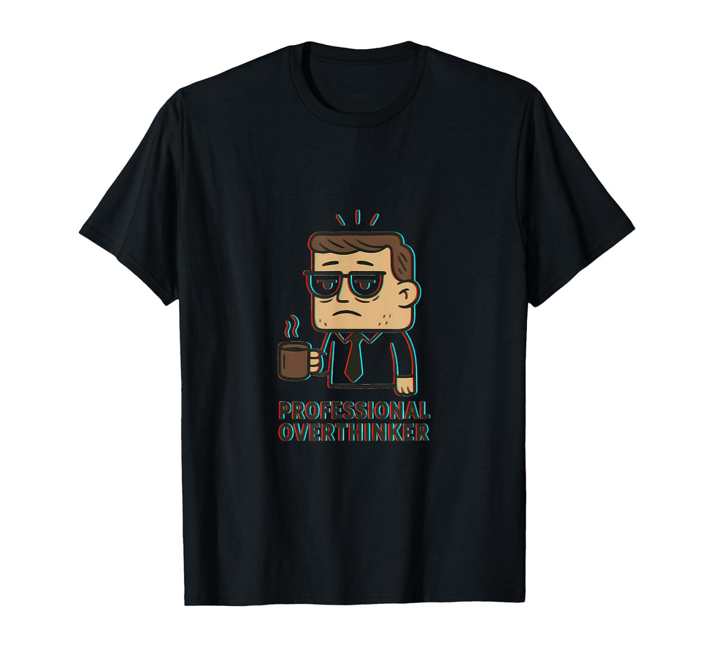 Professional Overthinker Glitch T-Shirt - Streetwear Style Men Women - T-Shirt, Sweatshirt, Hoodie