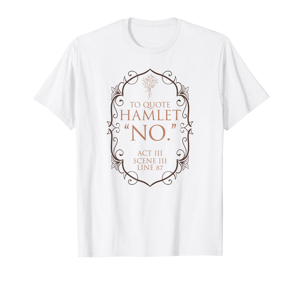 Shakespeare Renaissance Poet Gift T-Shirt - Minimalist Print Men Women - T-Shirt, Sweatshirt, Hoodie