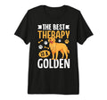 Best Therapy Is Golden Tri Blend T-Shirt - Streetwear Style Men Women - T-Shirt, Sweatshirt, Hoodie