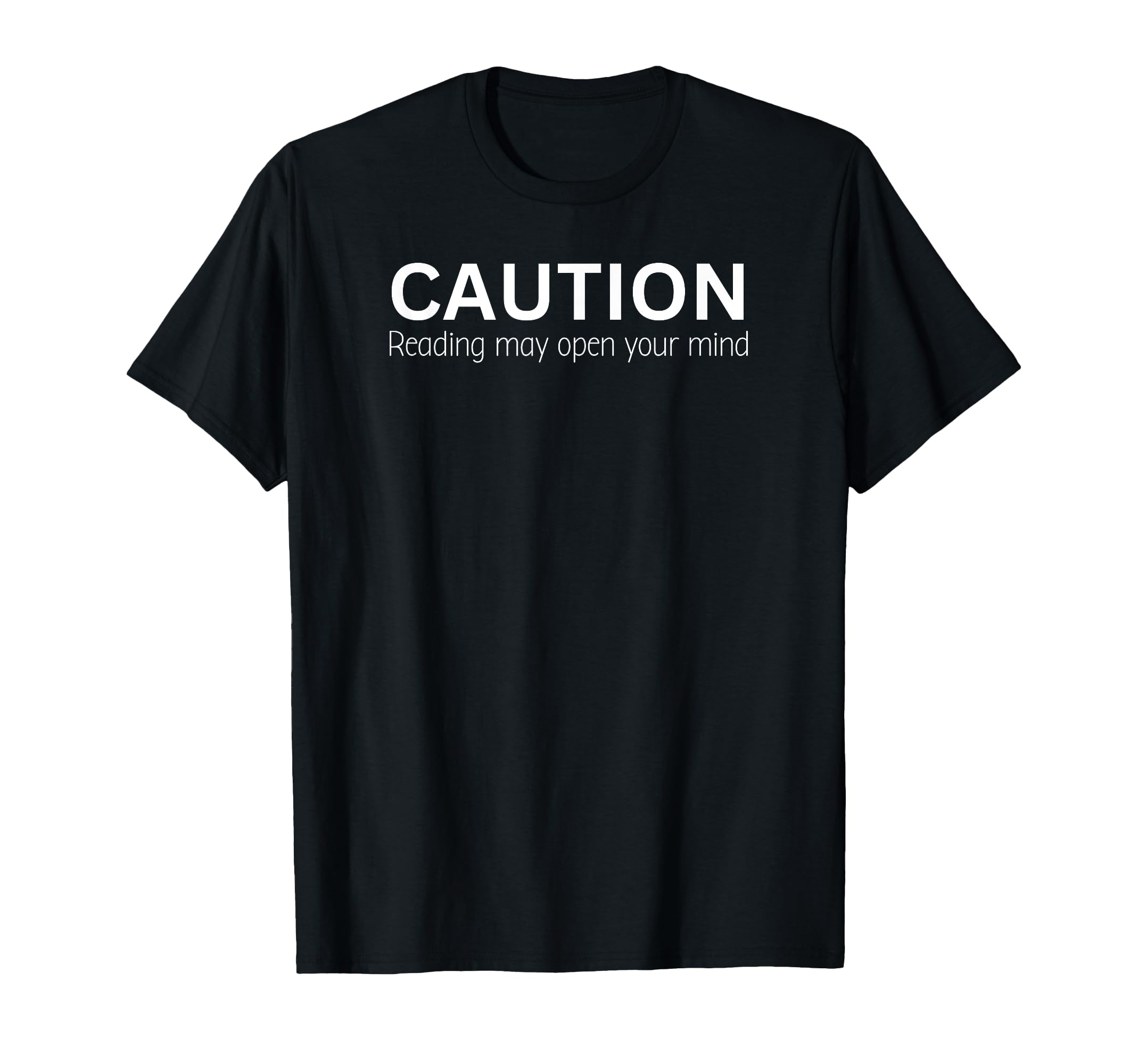 Book Lover Funny Bookworm Caution T-Shirt - Custom Art Print Unisex - T-Shirt, Sweatshirt, Hoodie