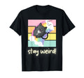 Stay Weird Cat Neurodivergent Pride T-Shirt - Custom Art Print Unisex - T-Shirt, Sweatshirt, Hoodie