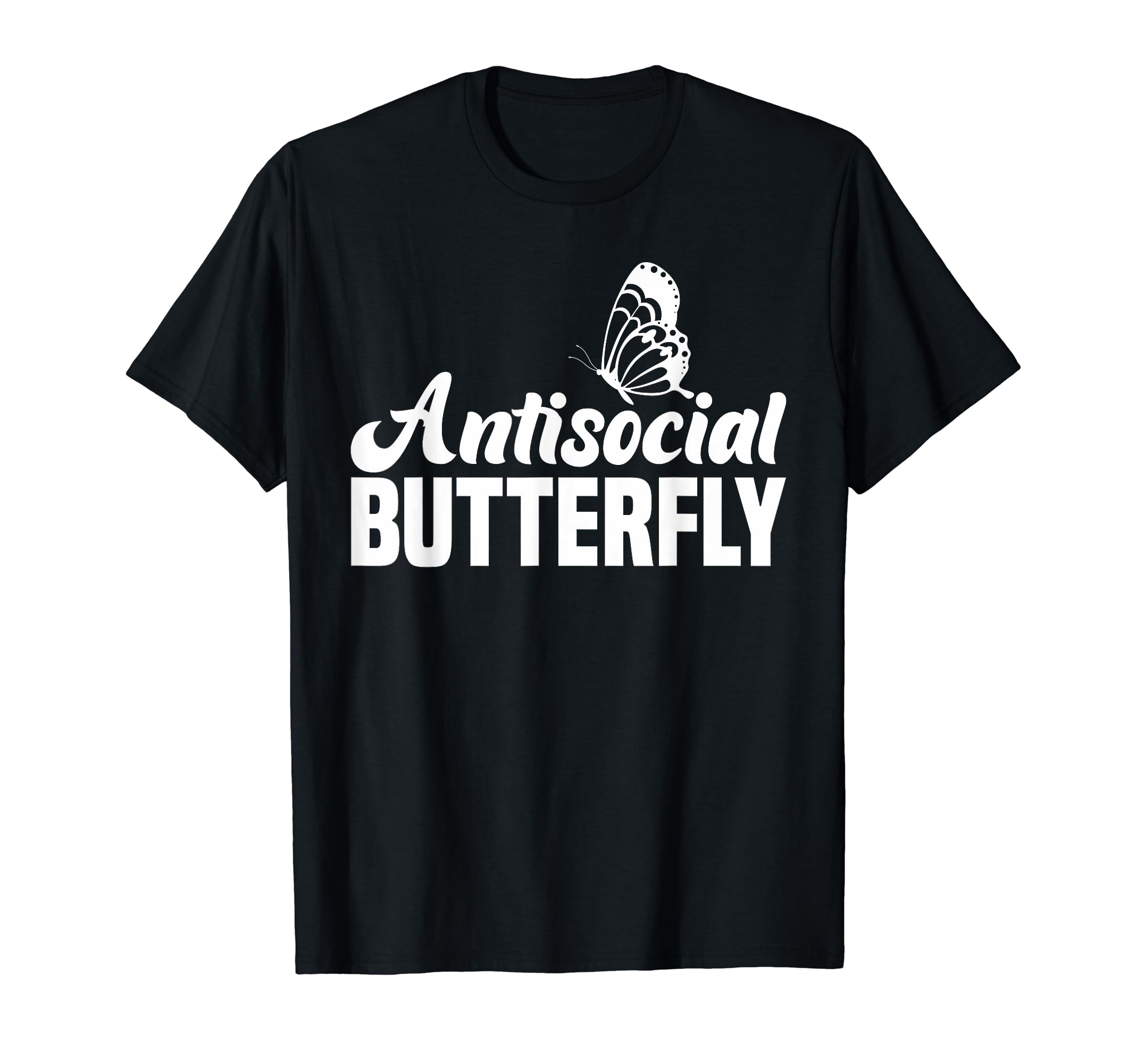 Antisocial Butterfly Introvert T-Shirt - Casual Everyday Wear for Adults - T-Shirt, Sweatshirt, Hoodie