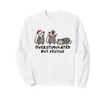 Overstimulated But Festive Funny Possum Sweatshirt - Novelty Apparel Unisex - T-Shirt, Sweatshirt, Hoodie