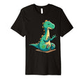 Meditation Dinosaur Yoga Pose Relaxing T-Shirt - Novelty Apparel Unisex - T-Shirt, Sweatshirt, Hoodie