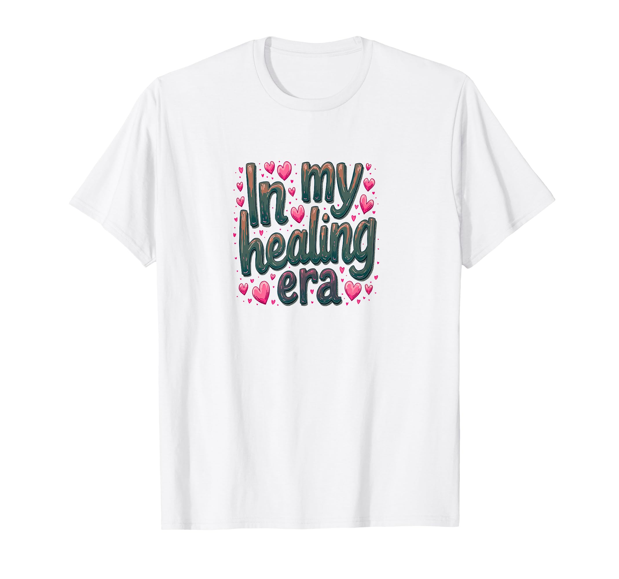 My Healing Era Positive Mental Health T-Shirt - Minimalist Print Men Women - T-Shirt, Sweatshirt, Hoodie