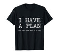 Funny Adhd I Have Plan Overthinking T-Shirt - Custom Art Print Men Women - T-Shirt, Sweatshirt, Hoodie