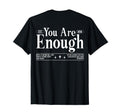 You Are Enough Utilitarian Love Peace T-Shirt - Custom Art Print Unisex - T-Shirt, Sweatshirt, Hoodie