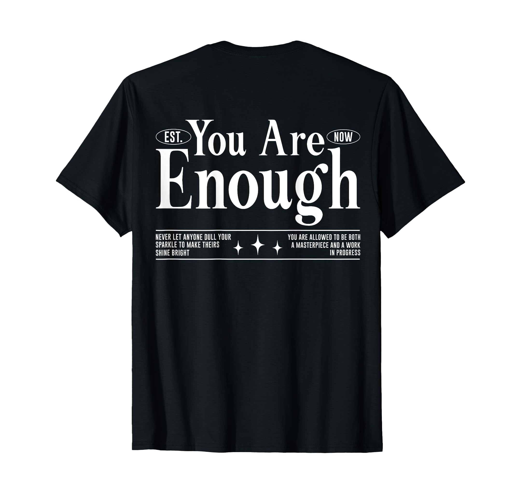 You Are Enough Utilitarian Love Peace T-Shirt - Custom Art Print Unisex - T-Shirt, Sweatshirt, Hoodie