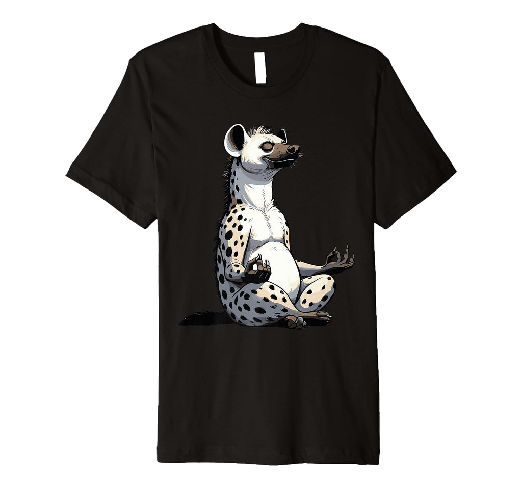Meditation Hyena Yoga Pose Relaxing T-Shirt - Custom Art Print for Adults - T-Shirt, Sweatshirt, Hoodie