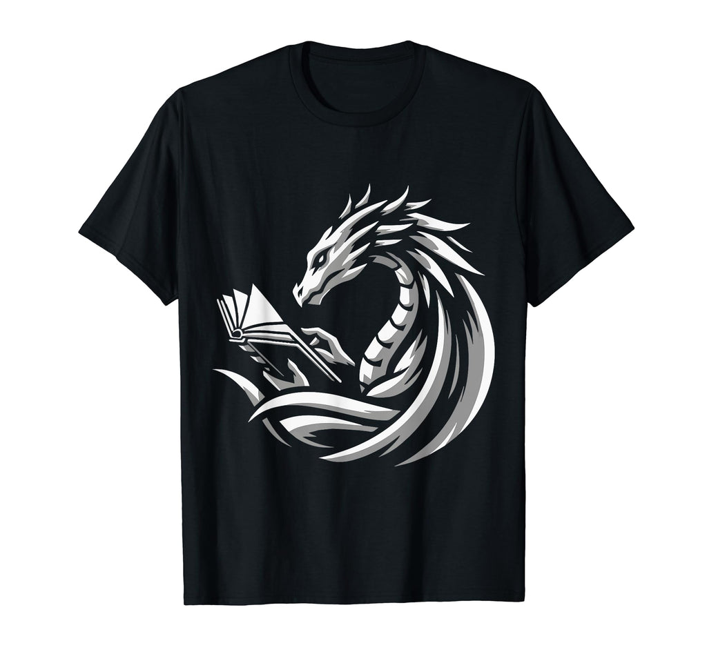 Dragon Reading Book Dragon Enthusiast T-Shirt - Trendy Graphic Men Women - T-Shirt, Sweatshirt, Hoodie