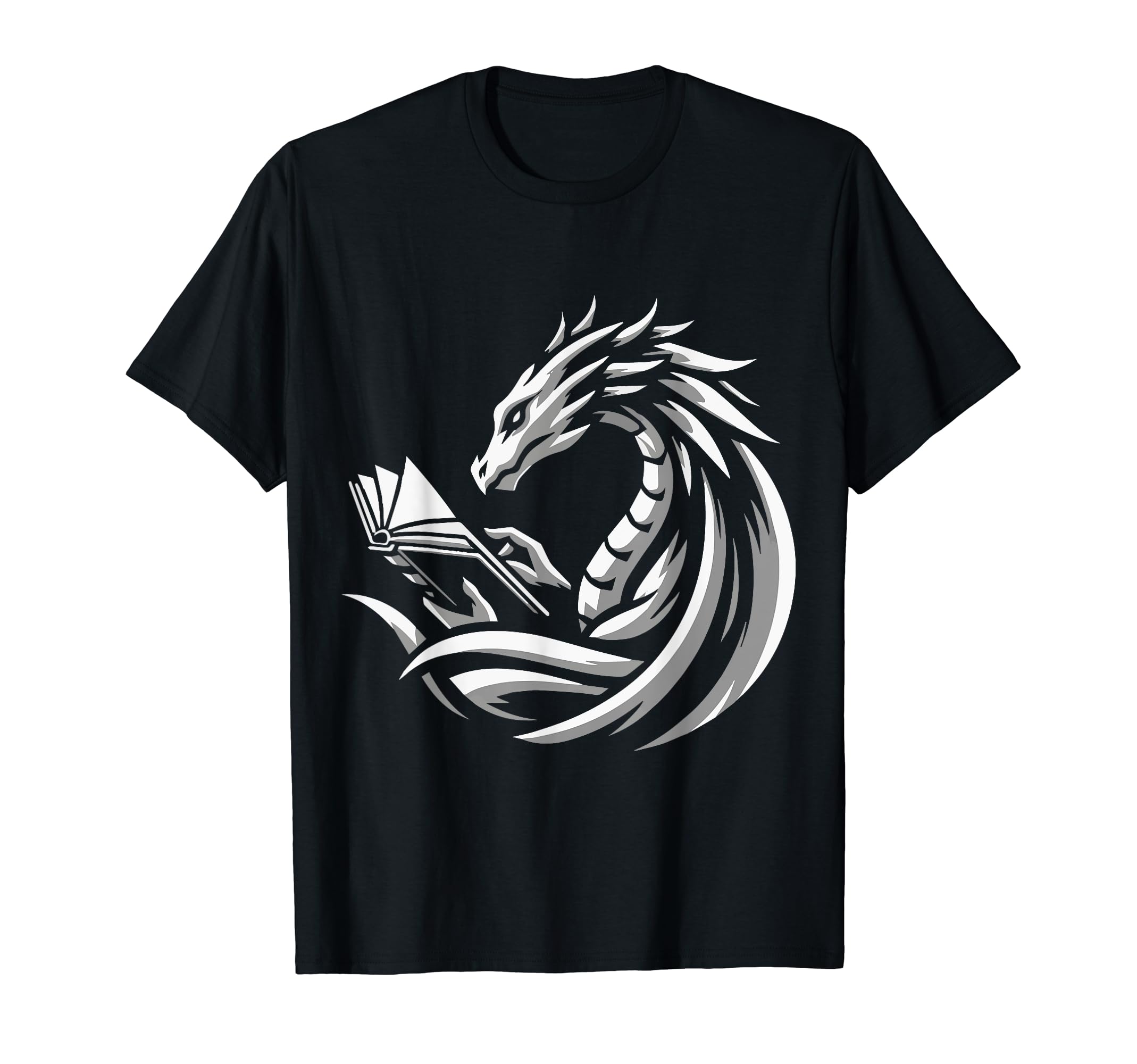 Dragon Reading Book Dragon Enthusiast T-Shirt - Trendy Graphic Men Women - T-Shirt, Sweatshirt, Hoodie