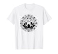 Zen Cat Lotus Flower Yoga T-Shirt - Fun Novelty Design for Adults - T-Shirt, Sweatshirt, Hoodie